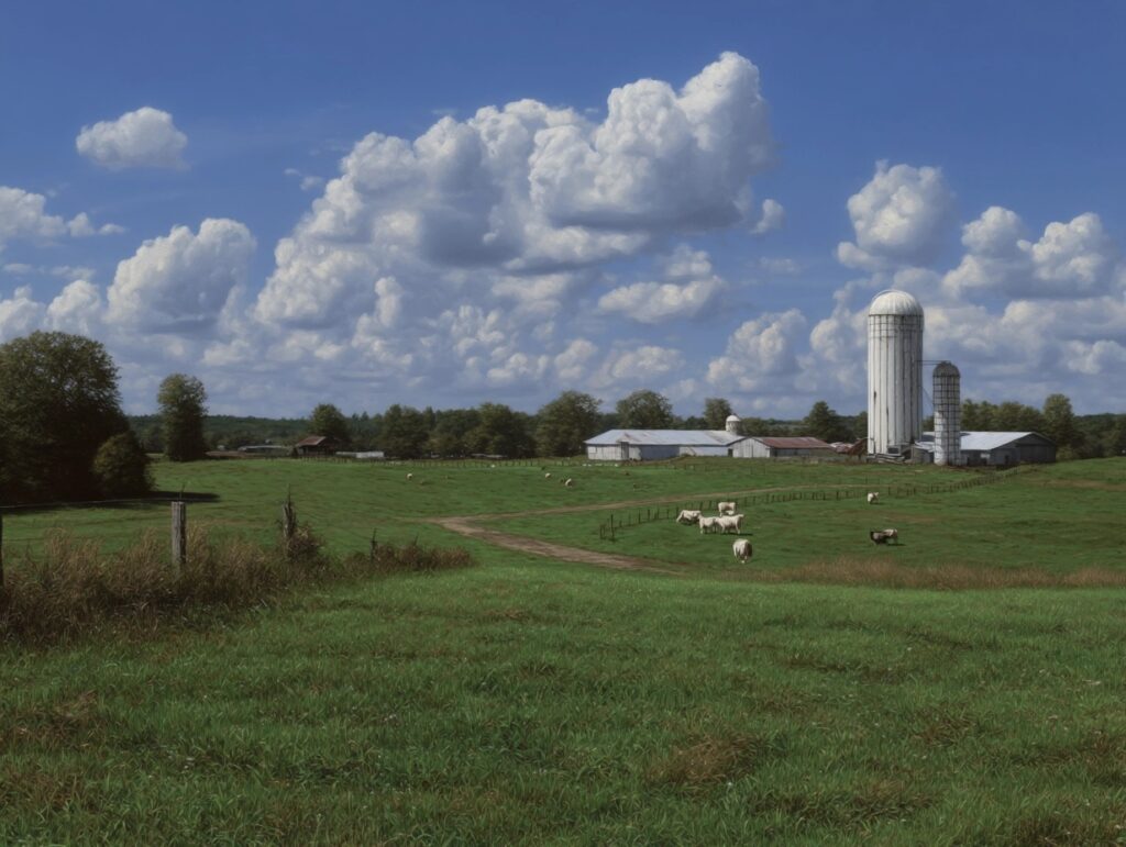 Ai generated photo of a texas farm